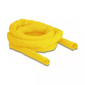 DeLOCK Woven Sleeve pašnoslēdzoša karstumizturīga 2 m x 25 mm dzeltena