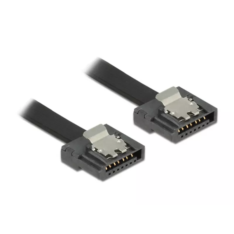 SATA kabelis DeLOCK 83841 0,5 m SATA III 7-pin melns