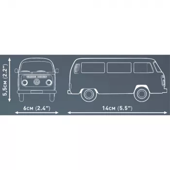 Modelēšanas komplekts Cobi Volkswagen T2b Bus oranžs, mērogs 1:35, konstruktors