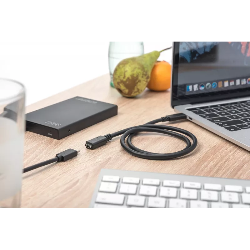 USB Type-C pagarinātāja kabelis Digitus AK-300210-015-S