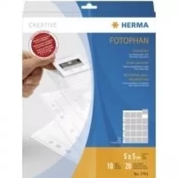 Dialektu kabatas HERMA 7701 35 mm diapozitīviem, plēve, caurspīdīgas, 10 kabatas