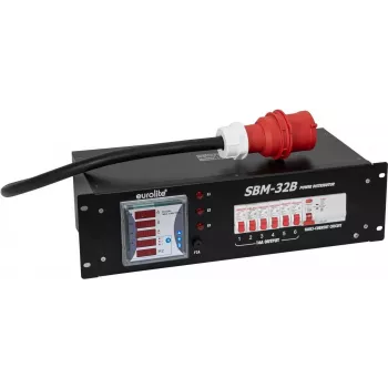 Strāvas sadalītājs EUROLITE SBM-32B 30248401 32A 3-fāžu