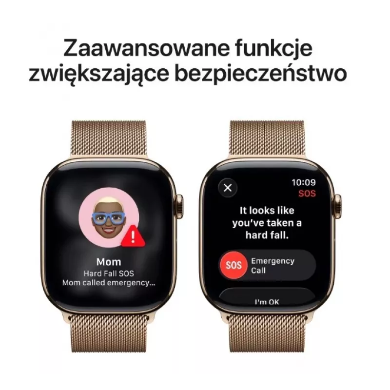 Apple Watch GPS + Cellular 46mm zelta titāna korpuss zelta Milānas cilpa S/M