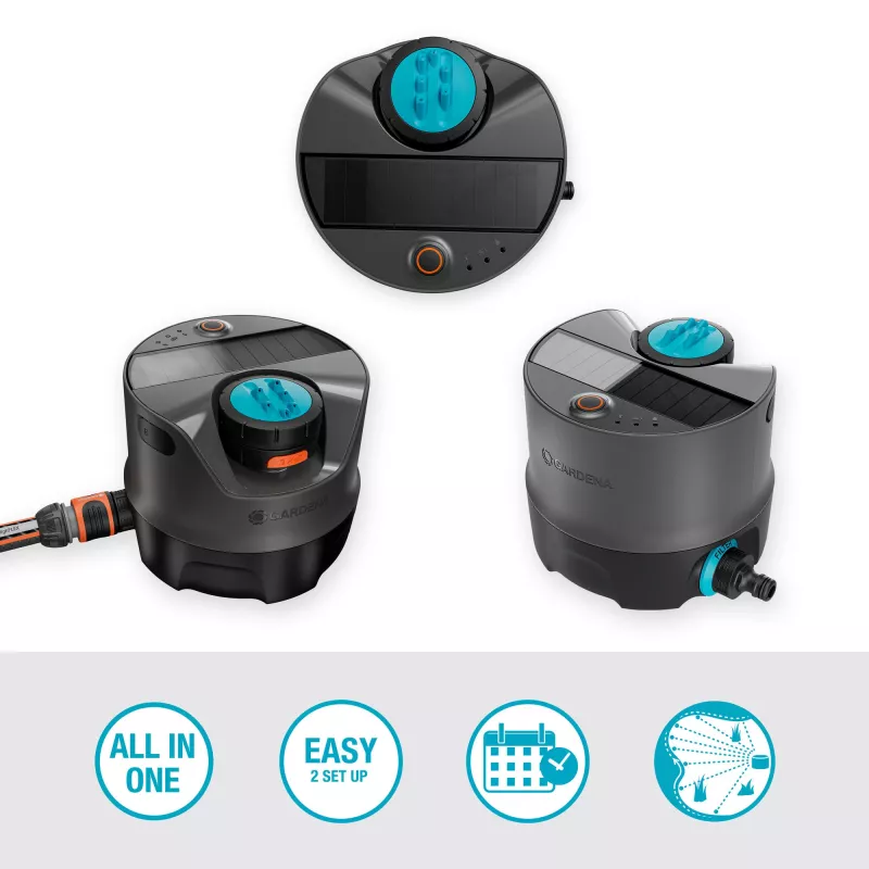 Apļveida ūdens smidzinātājs Gardena AquaPrecise Melns Zils Pelēks 1 gab.