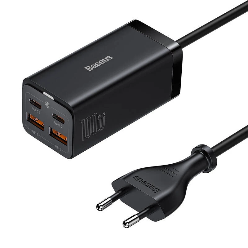 Baseus GaN3 100/ 65W galda lādētājs Quick Charge QC 3.04.0 USB C Type C tālruņa lādētājs priekš IPhone15 Huawei Xiaomi MacBook klēpjdatora