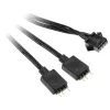 Kabeļa adapteris Kolink 4-pin vēdeklim uz 3-pin 5V ARGB, 0,4 m