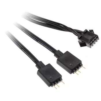 Kabeļa adapteris Kolink 4-pin vēdeklim uz 3-pin 5V ARGB, 0,4 m