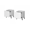 Naktsgaldiņš cama meble NOVA ar 1 atvilktni 44×40×52 cm, balts matēts