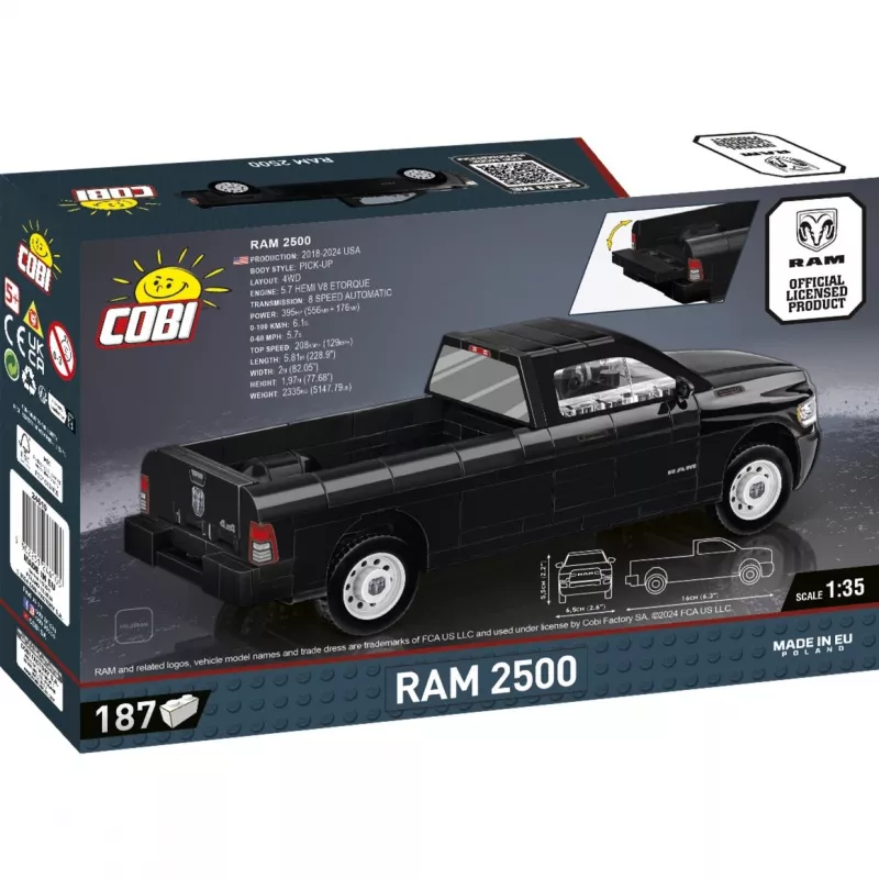 Būvējamā rotaļlieta Cobi RAM 2500 2-in-1 modelis, COBI-24610
