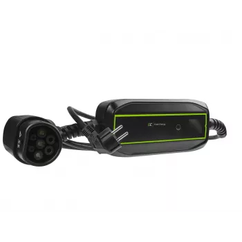 Elektromobiļa uzlādes stacija zaļa Cell EV16 melna