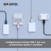Sony IER-EX15C austiņas Vadu Ievietojamās Zvani/Mūzika USB Type-C Zilas