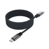 Magnētisks pīts USB-C uz USB-C kabelis FIXED FIXDBM-CC2-GR, pelēks