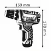 Bosch GSR 10,8-2-LI Professional Keyless Melns, Melns, Zils