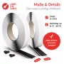 Āķa-cilpas kabeļu lente Label the kabelis LTC Klettrolle Easy Tape Strap 8 m × 20 mm, melna