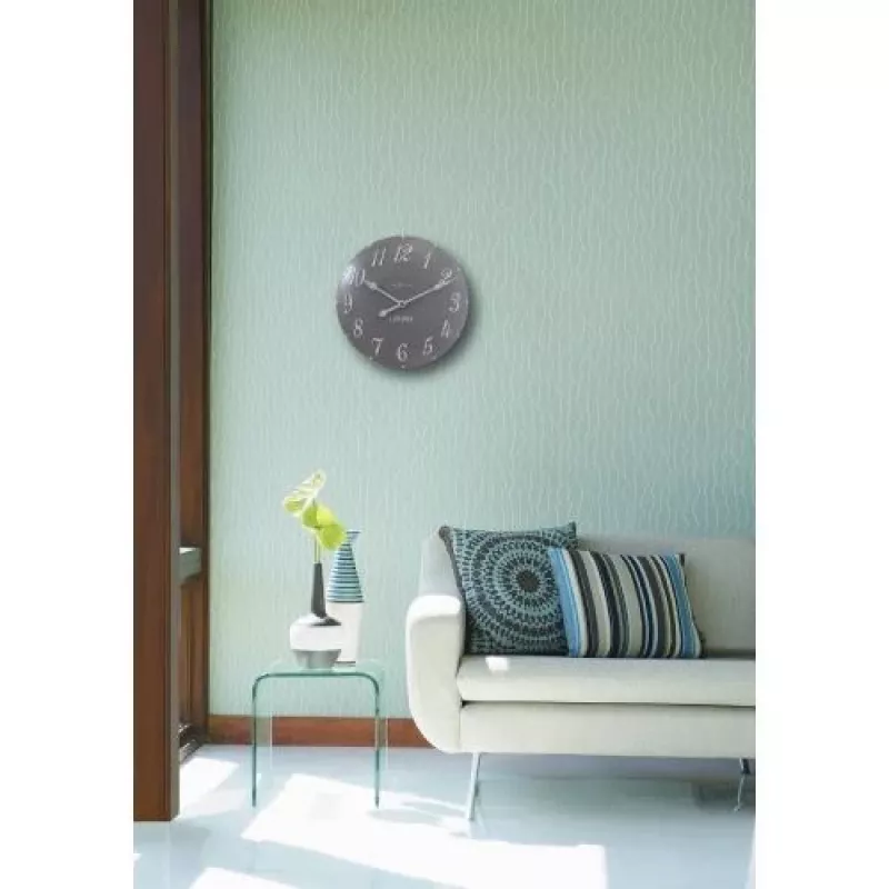 NeXtime klok 3084gs London Arabic, Ø34.5cm, Sienas, pelēks/baltss