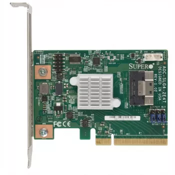 Supermicro - uzglabāšanas kontrolieris - NVMe signāla atjaunotājs - PCIe 4.0 - zema profila - PCIe 4.0 x8 - priekš A+ Server 2124, SuperServer Ultra SYS-220, ULTRA SuperServer SYS-220, SYS-620