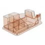 Galda organizators DeLOCK 18341 caurspīdīgs brūns plastmasa 145x250x85mm