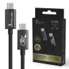 USB C uz USB C kabelis Extralink CABESL05 — 2 m, USB 2.0, melns