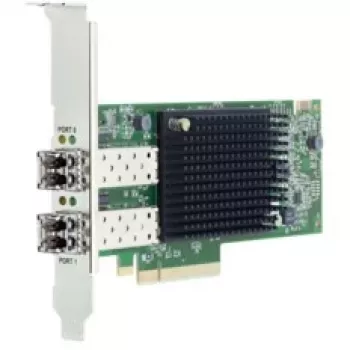 Brocade - Emulex LPE35002-M2 - hostbus adapteris - PCIe 4.0 x8 zema profila - 32 Gb optiskā kanāla 7. paaudze (īsviļņu) x 2