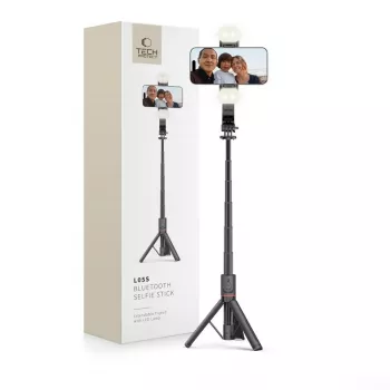 Tech-Protect L05S pašportreta nūja, statīvs, LED lampa, Bluetooth tālvadība