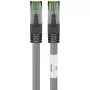 Goobay CAT 8.1 Patch vads, S/FTP (PiMF), Pelēks, 0,5 m - LSZH halogēnus nesaturošs, varš AWG 24 (55135)