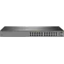 Pārvaldīts 24 portu HP Enterprise OfficeConnect 1920S slēdzis JL384A‑RFB, 2. slāņa funkcijas, uzstādāms plauktā