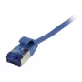 Synergy 21 komutācijas kabelis RJ45, CAT6A 500Mhz, 0.25m, zils, U/FTP, plāns apaļš d=3,8mm, TPE(Superflex), AWG32, Synergy 21 - Digitāls/Dati - Network