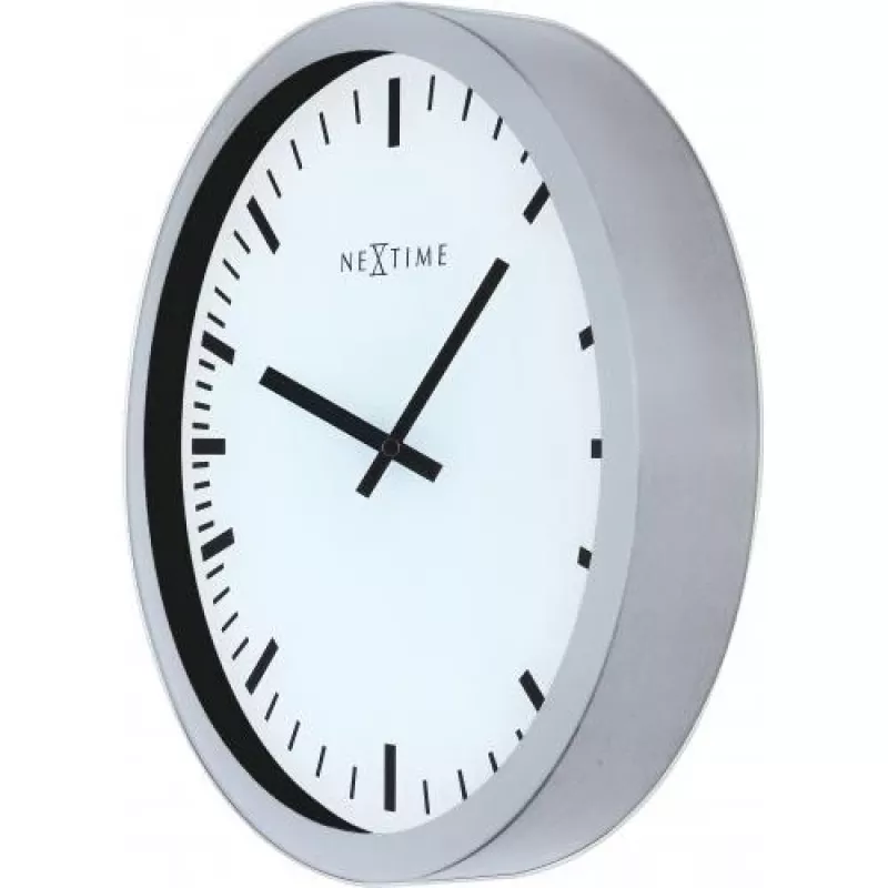 NeXtime klok 3031 Magic - Stripe, 25x35,2 cm, sienas, balts