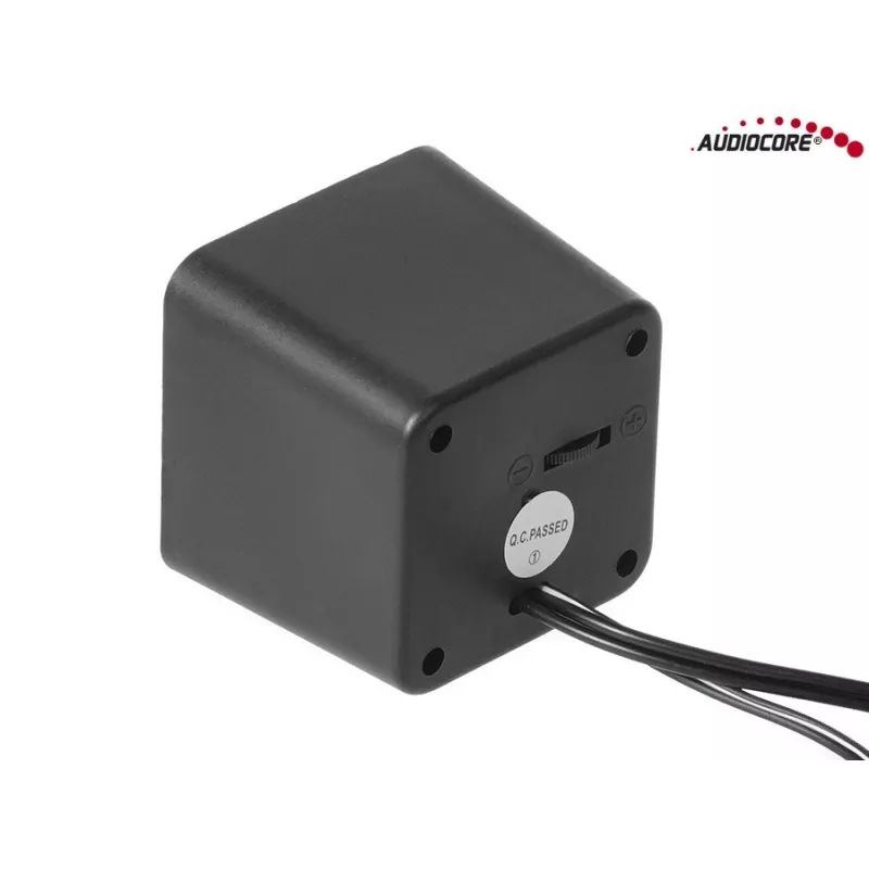 2 virzienu PC skaļrunis Audiocore AC870 B — 3 W RMS, vadu USB barošana, 3,5 mm ieeja, 2.0 kanāli