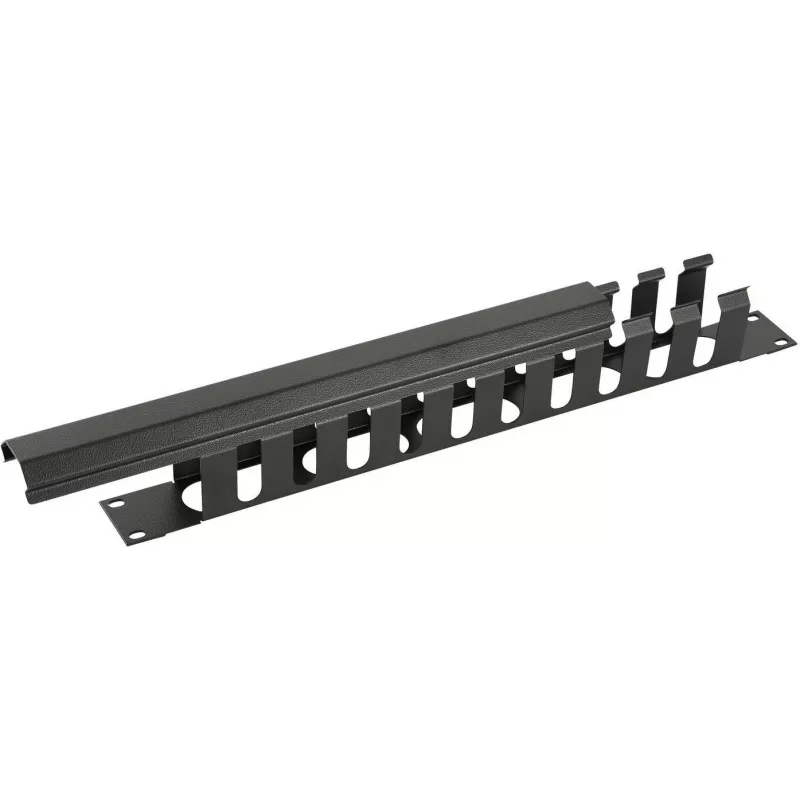 Lanview 1U 48,30cm (19) BĪDĀMAIS PĀRSEGS KABELIM (RAO400BL)