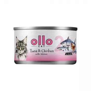 Ollo Tunča & Vistas gaļa ar lasi buljonā Nr 2 70g