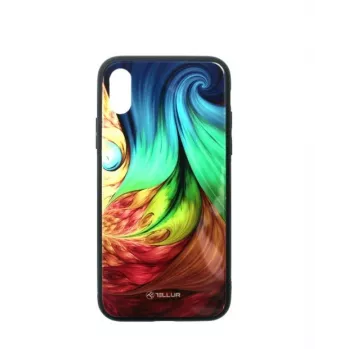 Aizsargstikls iPhone XS Tellur — apdrukāts hipnotisks dizains