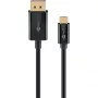 Goobay USB-C–DisplayPort kabelis - Zelta pārklājuma savienotāji, Ultra HD izšķirtspēja līdz 4K @ 60 Hz, C tipa Thunderbolt 3/4–DP adapteris, saderīgs ar