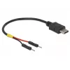 USB kabelis DeLOCK 85418 0.1 m USB C melns
