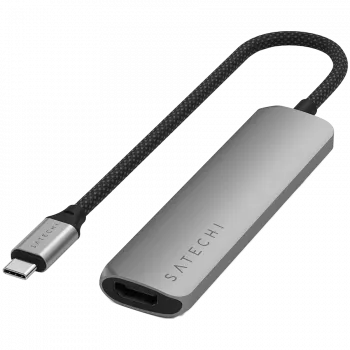 Satechi ST-P4SM saskarnes centrmezgls USB Type-C 10000 Mbit/s Pelēks