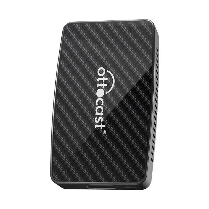 CarPlay/Android adapteris Ottocast CA400-S — 4 vienā: bezvadu CarPlay un Android Auto, vadu Apple CarPlay un Android Auto, melns