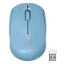 Bezvadu pele abām rokām NATEC STORK — Bluetooth + USB Type-A, 1600 DPI, 3 pogas, gaiši zila