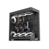 HAVN HS 420 VGPU datora korpuss, Midi-tower, E-ATX, rūdīts stikls, PCIe 5.0 pacēlājkabelis - melns