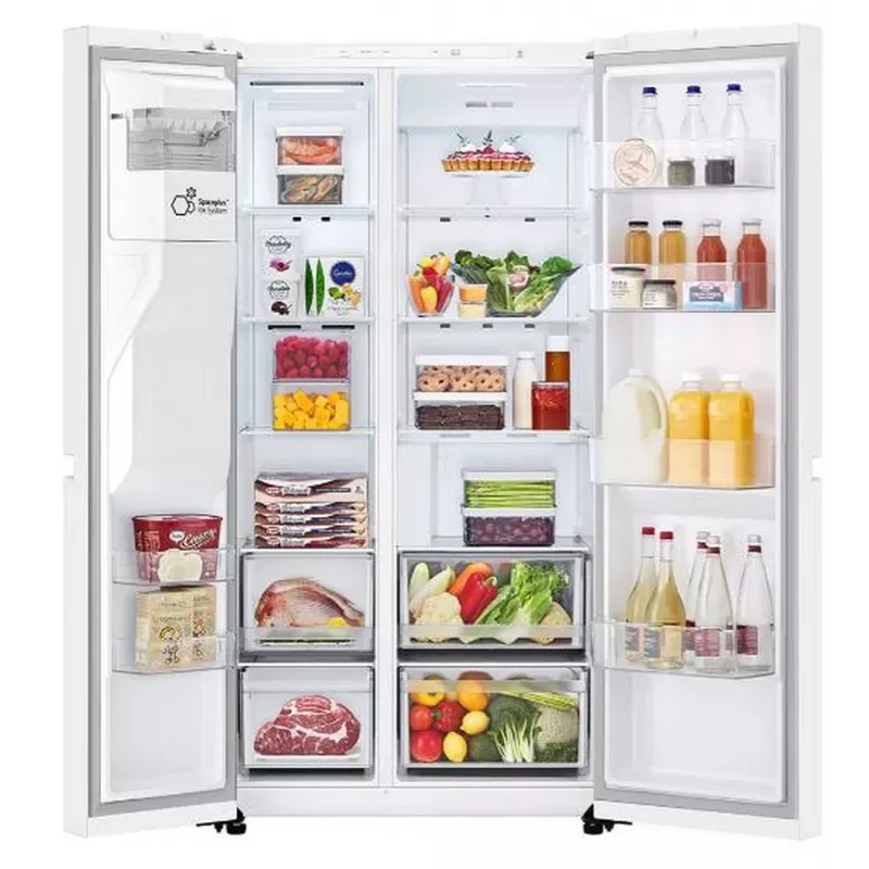 LG GSLC40SWPE sānu blakus ledusskapis Brīvi stāvošs 638 L Balts
