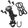 RAM Mounts X-Grip tālruņa stiprinājums ar stūres U-bultskrūves pamatni