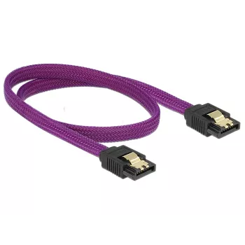 SATA kabelis DeLOCK 83691 0,5 m SATA 7-pin violets