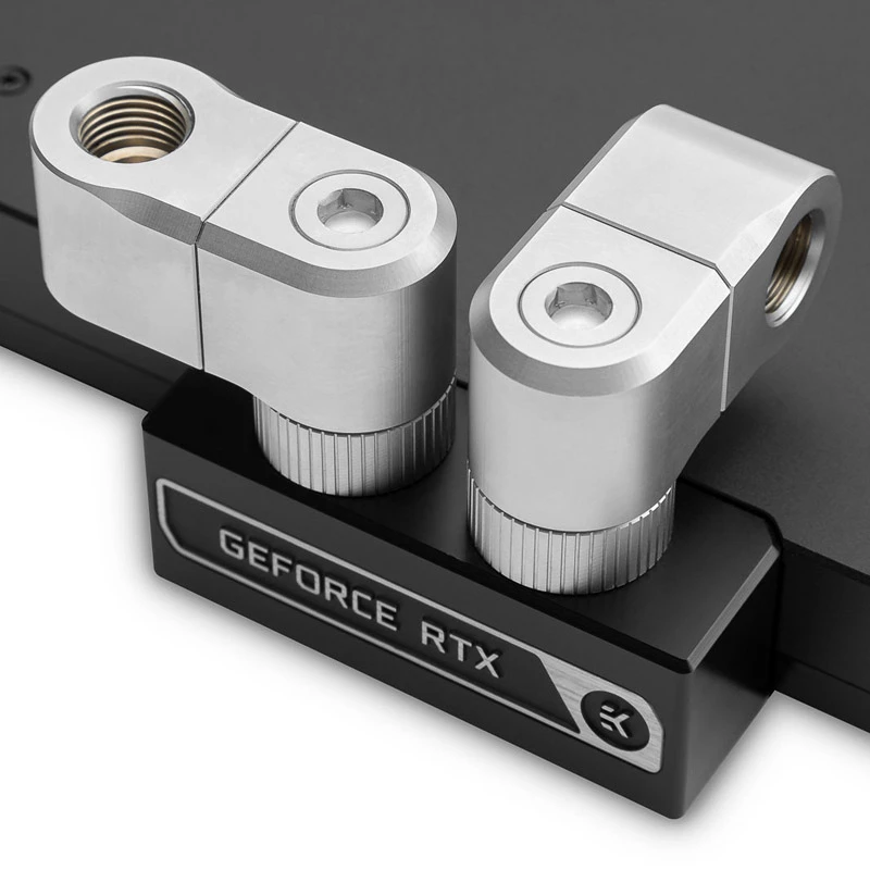 EK Water Blocks EK-Quantum Torque G1/4 collu dubultā pagarinājuma nobīde MF 28 - Satin Titanium