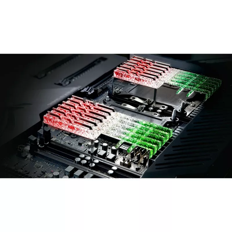 DIMM 64 GB DDR4-3600 (4x 16 GB) Quad-Kit, atmiņa, sudraba, F4-3600C16Q-64GTRSC, Trident Z Royal, INTEL XMP
