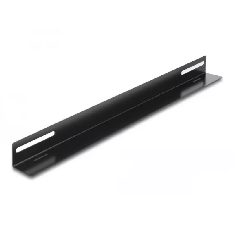 Montāžas kronšteins DeLOCK 19 collu 450x40mm 2 gabali Melns Metāls