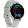Garmin Venu 3S 3,05 cm (1.2) AMOLED 41 mm digitāls 390 x 390 pikseļi skārienjūtīgs pelēks, sudrabs Wi-Fi GPS (satelīts)