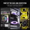 Ventilators Corsair iCUE LINK RX120 RGB 12 cm 400-2100 RPM Magnētiskais gultnis