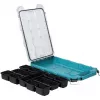 MAKTRAK Organizer Flat M, instrumentu kaste Zila/caurspīdīga, caurspīdīgs vāks