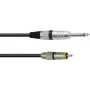 OMNITRONIC Adaptera kabelis RCA/jack 0,9 m melns (30225118)