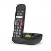 Gigaset E290A Analog/DECT tālrunis ar zvanītāja ID, melns