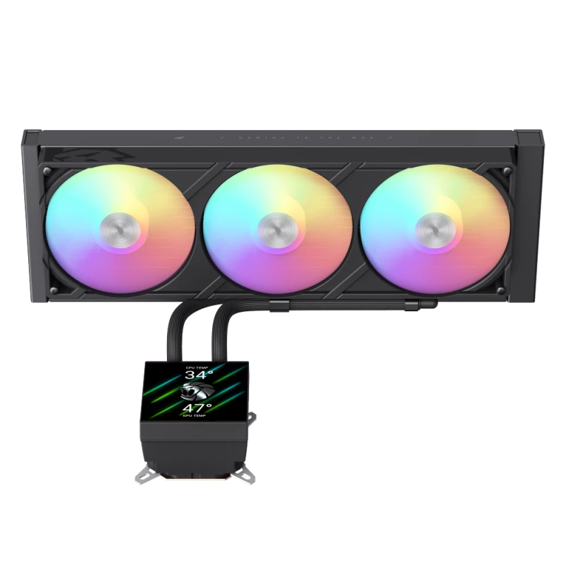 Gamemax CPU šķidruma dzesētājs | GLACIER 360 LCD BK | Intel, AMD